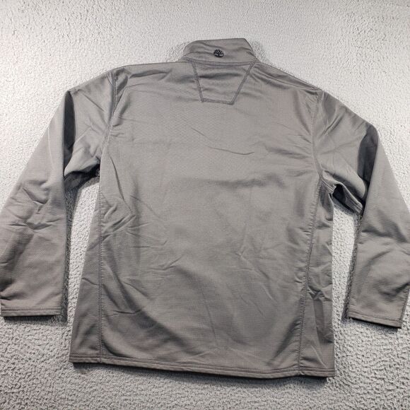 Timberland Jacket Men's Large Gray 1/4 Zip Pullover Stretch Casual Sweatshirt - Picture 8 of 11